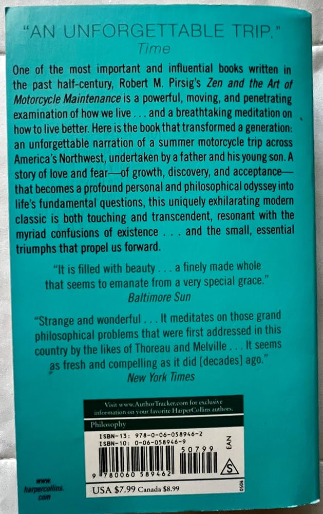 Zen And the Art of Motorcycle Maintenance Author: Unveiled Insights