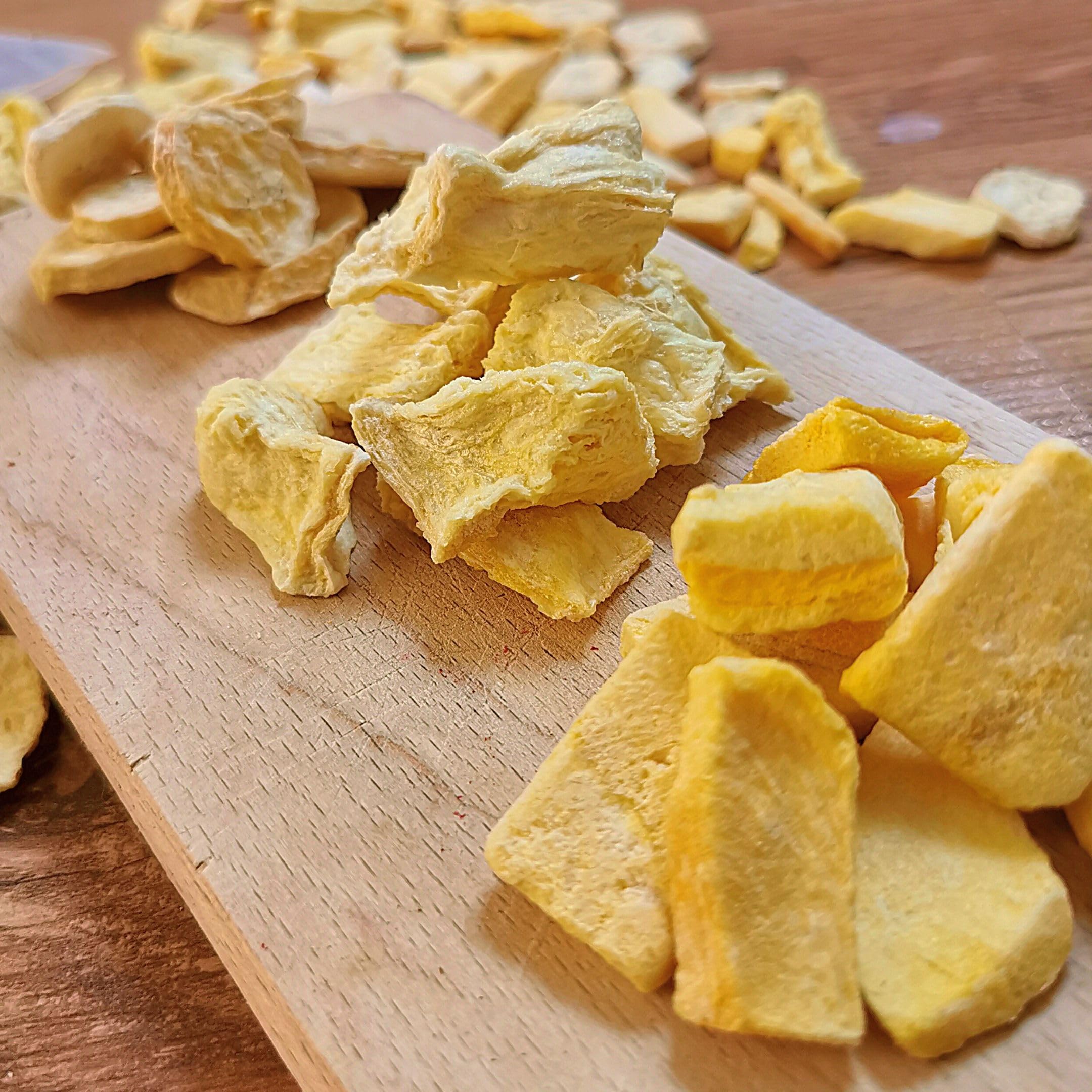 Frutas Liofilizadas | XL 350g Mezcla Plátano Seca, Piña, Mango | Fruta Seca Pura | Comida Liofilizada | Freeze Dried Fruit Tropical Banana Mango Pineapple Mix | Fruta Tropical ZingyZoo