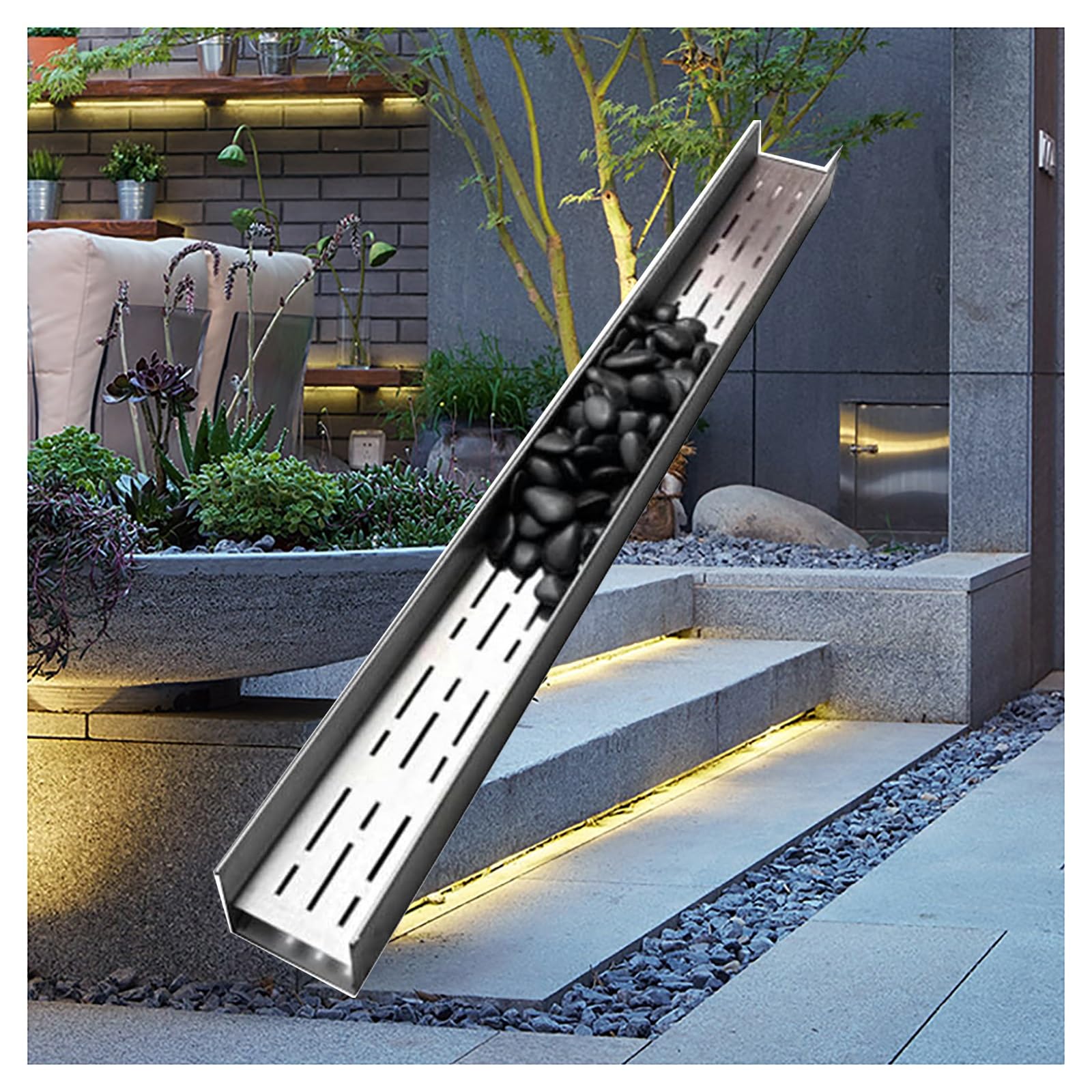 Grille de drainage haute performance anti-engorgement pour piscine