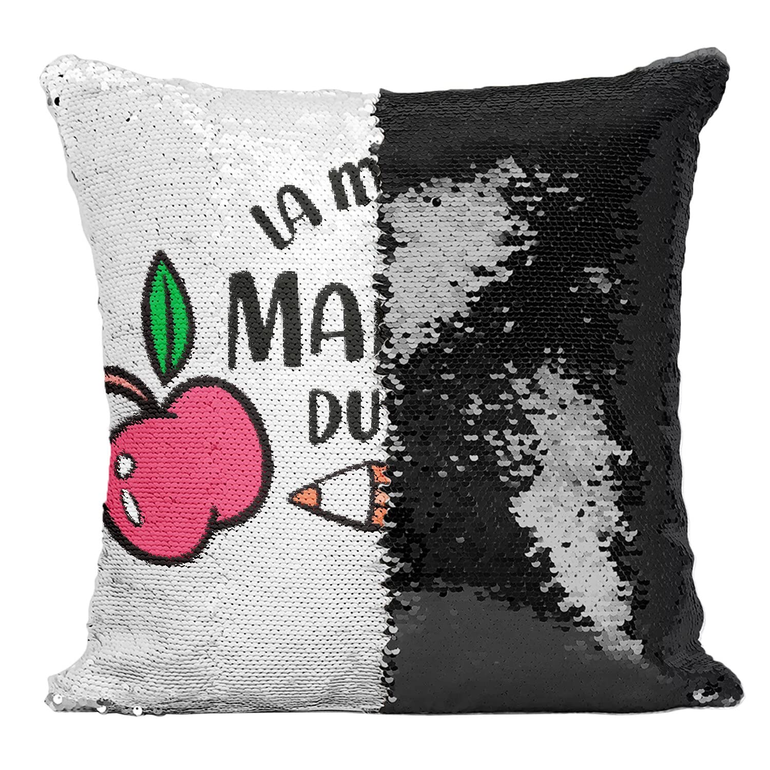 Coussin Paillettes Noir au Salon Décoration École Maternelle