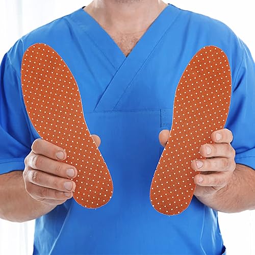 Miniatura 4 de Haysandy 12 pares de plantillas de zapatos para mujer, plantillas de látex delgadas y transpirables con agujeros, amortiguación ultra suave,