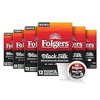 Vista 14 de Folgers Café tostado oscuro de seda negra, 60 cápsulas Keurig K-Cup