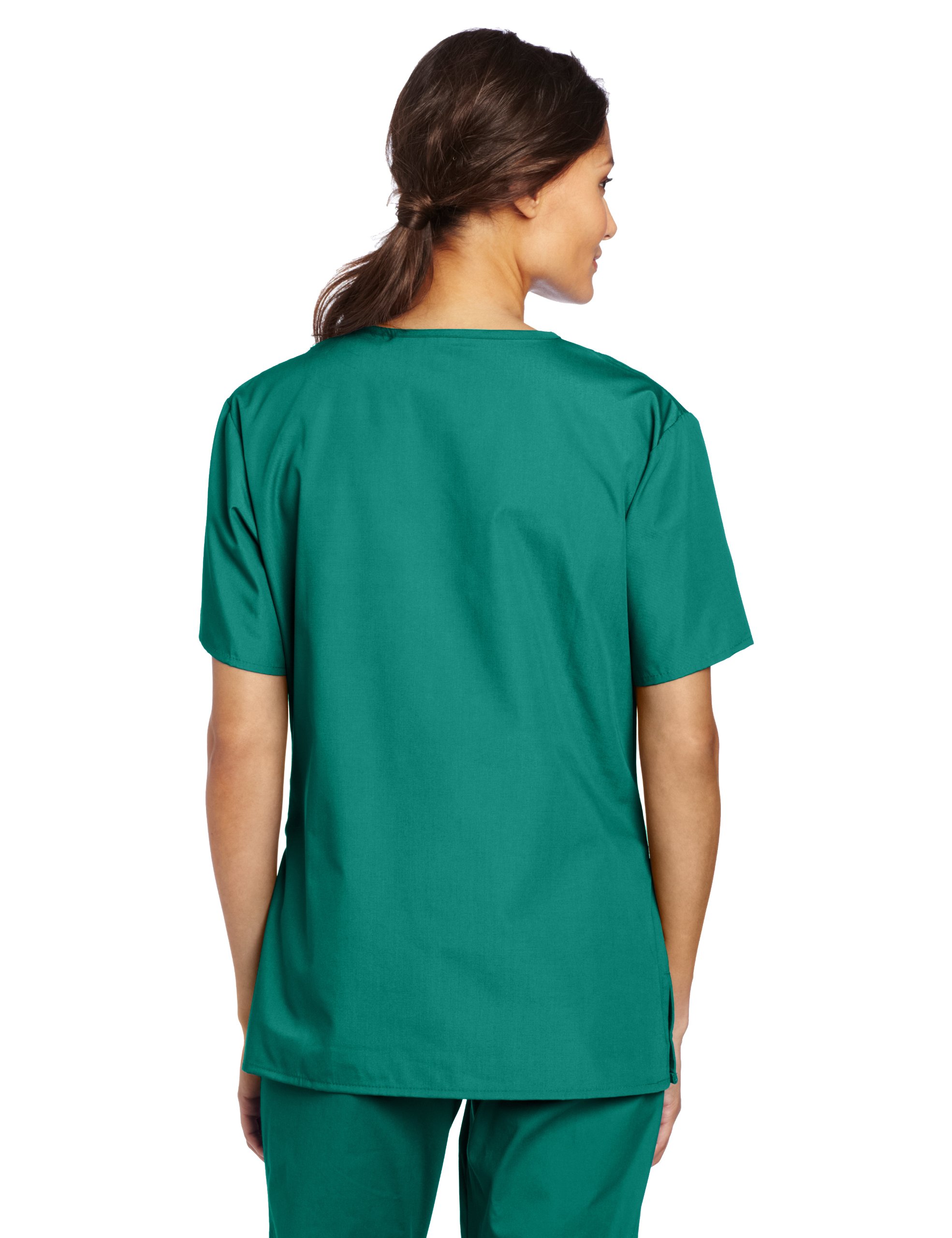 WonderWink womens Origins Bravo V-Neck Top, Hunter Green, X-Small