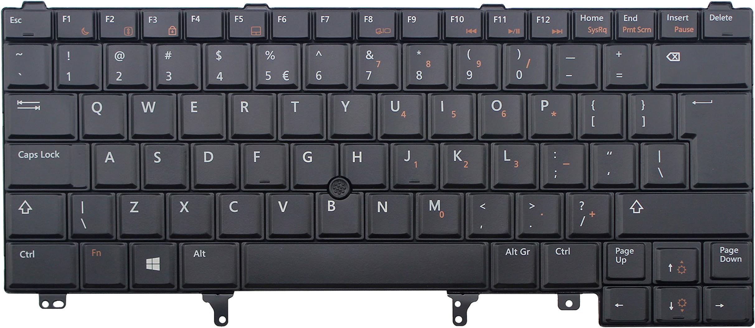 Replacement Keyboard for Dell Latitude E5420 E5430 E6220 E6230 E6330 E6320 E6420 E6430 Laptop Keyboard BLACK Non-Backlit