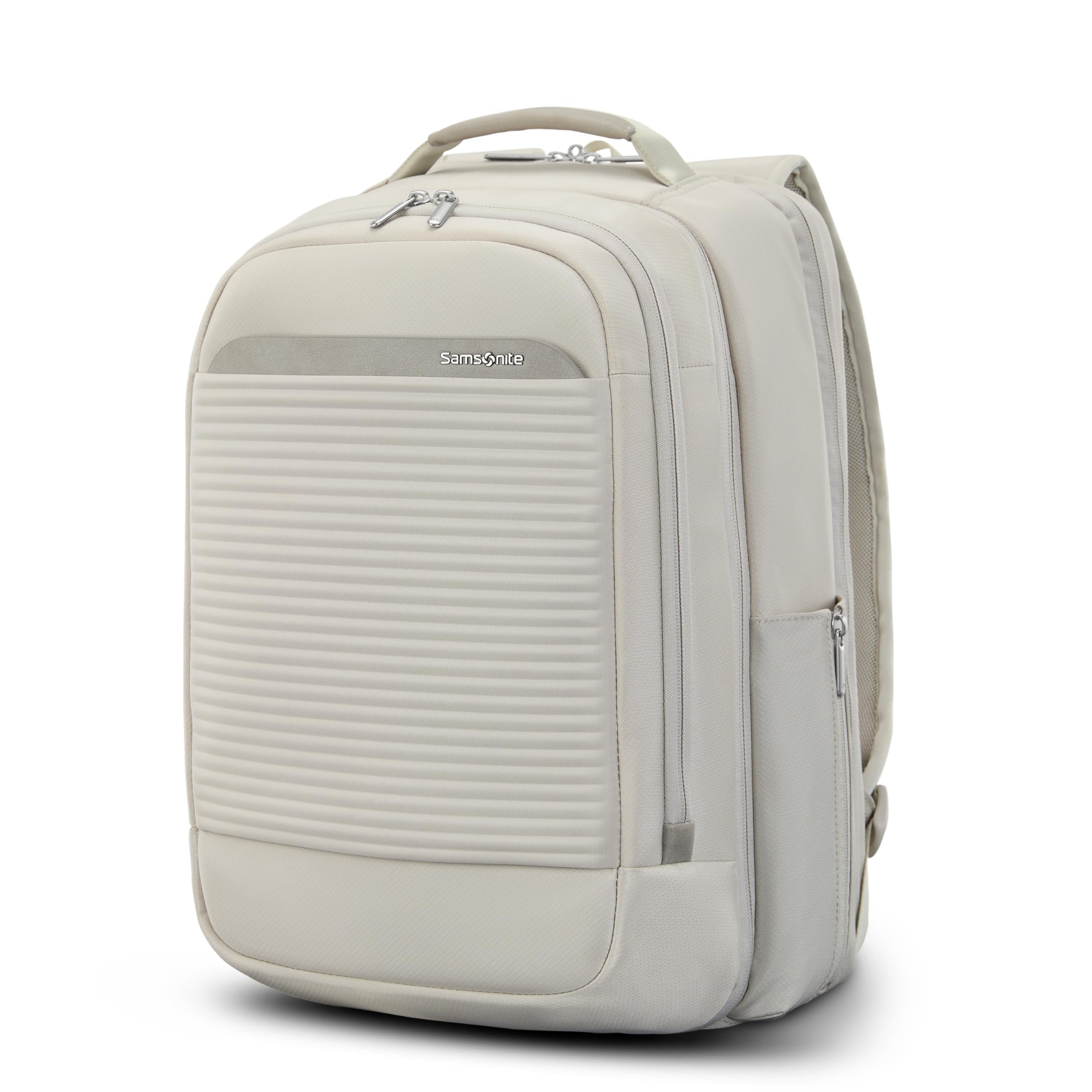 Photo 1 of Samsonite Paralux 2-in-1 Travel Backpack, Converts into Main Bag + Go Bag, Lay-Flat Packing, StackIt™ Strap, Laptop Sleeve & Integrated AirTag™ Holder - Business & Adventure Travel Bag - Stone Grey
