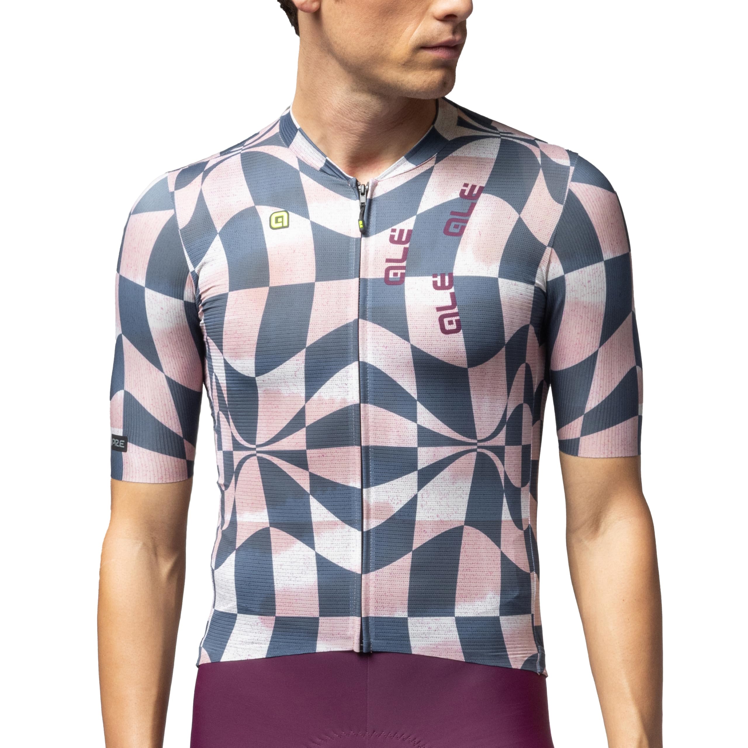 Alé Cycling Men's PR.E Multiverso 2.0 Short Sleeve Cycling Jersey, Slate Blue, L