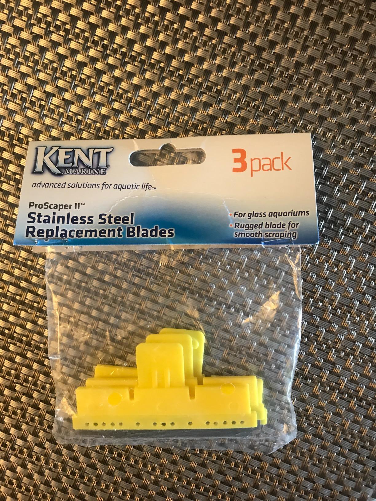 CENTRAL Kent Marine AKM00980 3Pack Stainless Steel Pro Scraper Blade