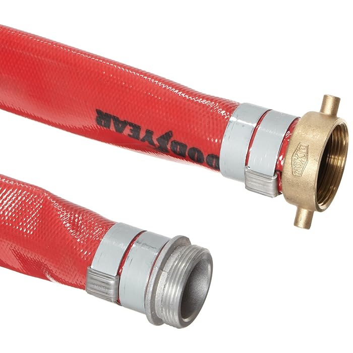 Buy Continental ContiTech Spiraflex Red PVC Medium Duty Discharge Hose Assembly, Aluminum NPSH