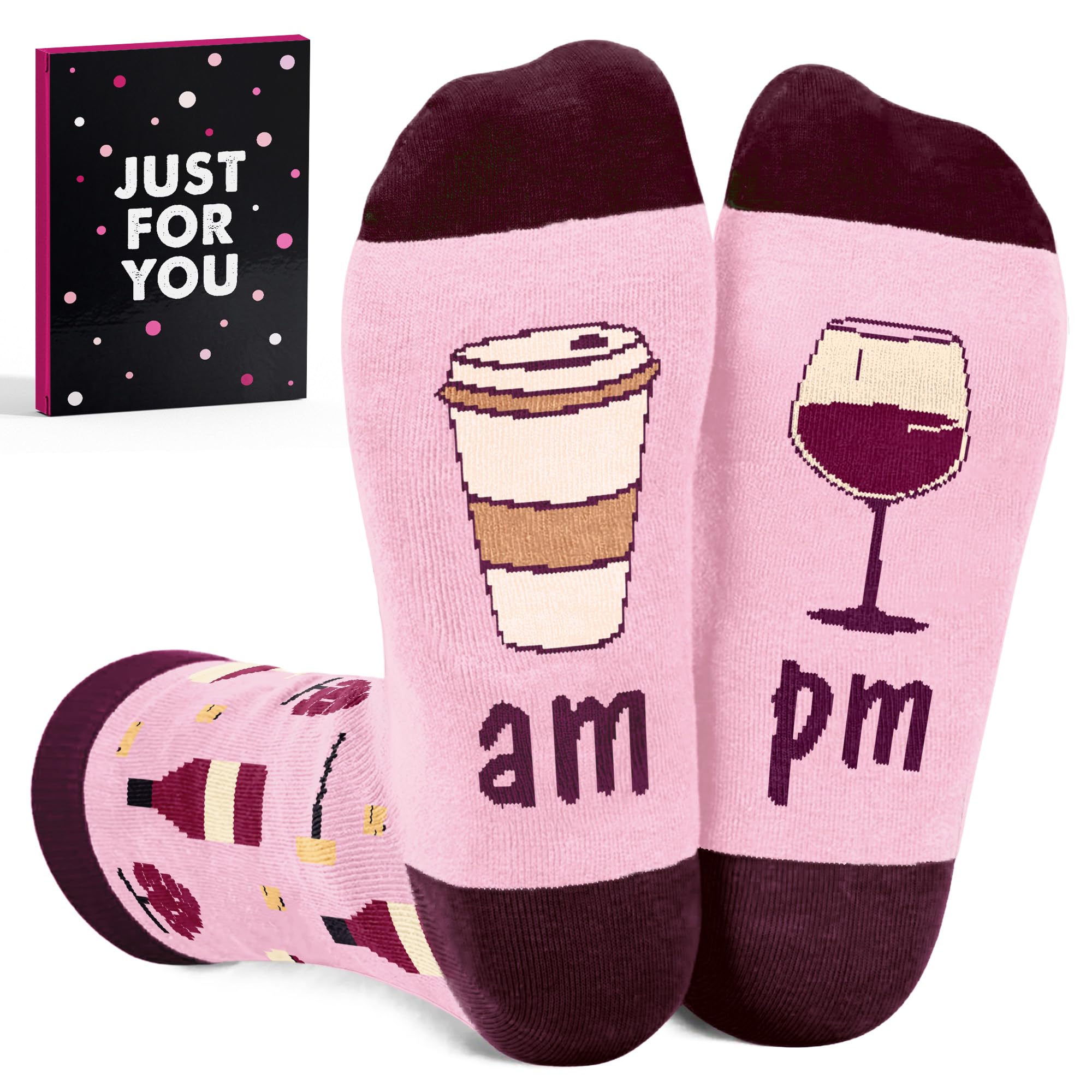 Wine Gifts For Women - Funny Wine Socks For Mom, Unique Mothers Day Gifts, Perfect Accessories For Wine Lovers