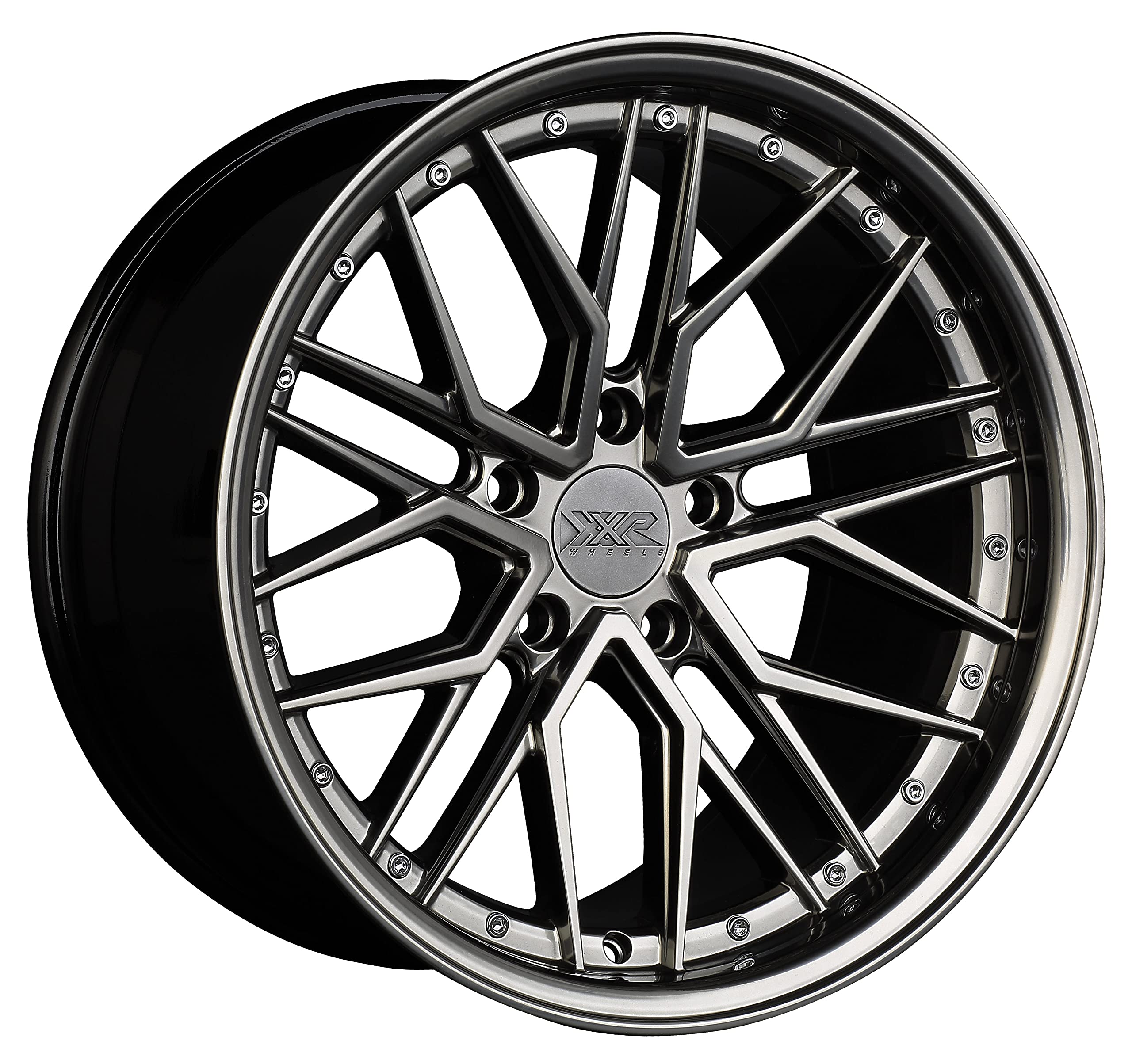 XXR 571 Chromium Black Wheel with Aluminum (18 x 8.5 inches /5 x 112 mm, 35 mm Offset)