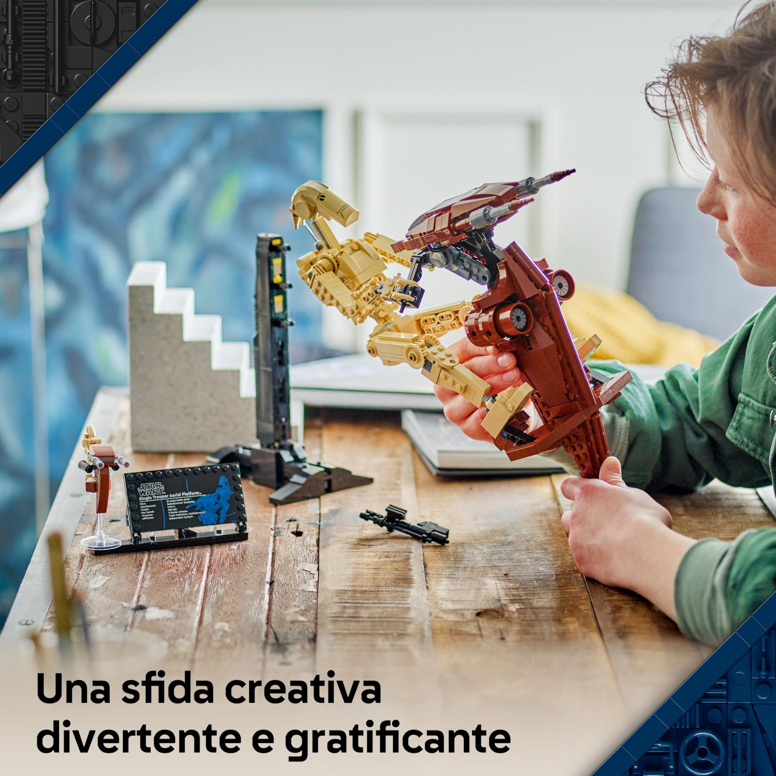LEGO Star Wars 75428 Battle Droid con STAP Speeder Giocattolo - Action Figure per il Gioco e l'Esposizione - Regalo da Collezione per Bambini da 12 Anni, Adolescenti e fan della Minaccia Fantasma