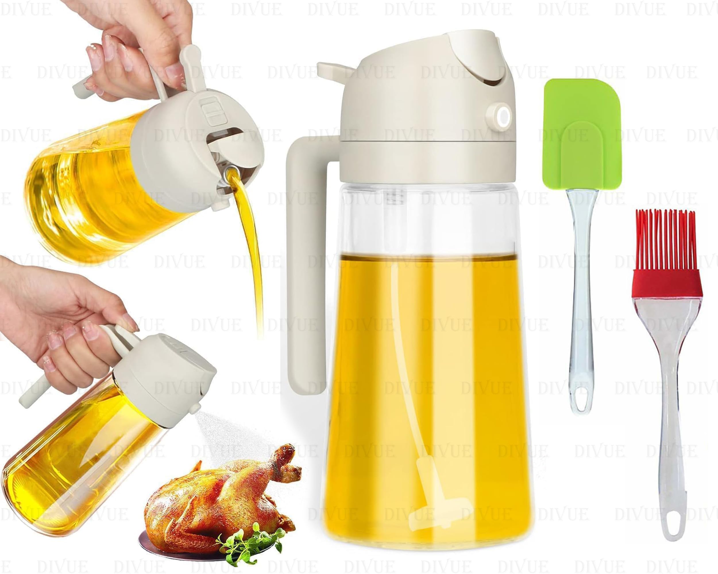 See full amazon price history chart for DIVUE Oil Spray Bottle with Silicone Oli Brush and Spatula, 2-in-1 Glass Cooking Oil Preparation Dispensers for Kitchen Cooking Air Fryer Salad Baking BBQ Oil Vinegar Sprayer Oil Cooking Brush DIVUE Oil Spray Bottle with Silicone Oli Brush and Spatula, 2-in-1 Glass Cooking Oil Preparation Dispensers for Kitchen Cooking Air Fryer Salad Baking BBQ Oil Vinegar Sprayer Oil Cooking Brush (B0CVB87LCR) Amazon Price History, Amazon Price Tracker