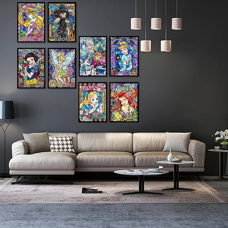 ダイヤモンドアート⭐ラウンド、スクエア8点セット Amazon | GemZono 8パック フルドリル ダイヤモンドペイン