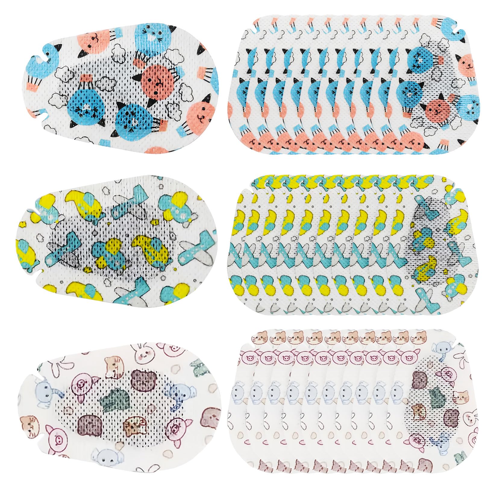 30 Pièces Patchs Adhésifs Respirants pour les yeux, Pansements Oculaires, patches oculaires enfants pour traitement de l'Amblyopie Pour enfants et adultes (7,5x5cm)