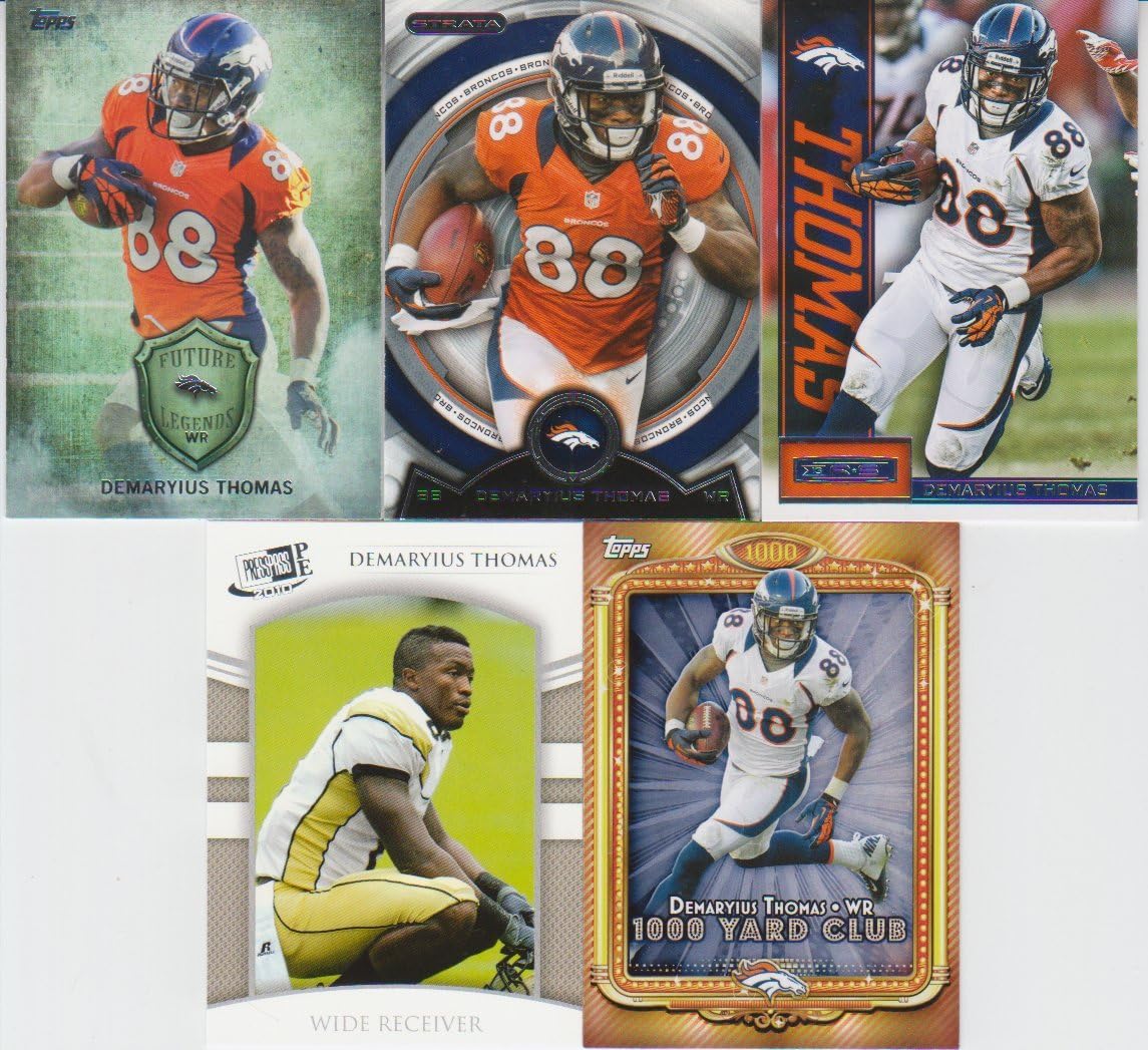 Demaryius Thomas 5 Card Lot with Press Pass Rookie at