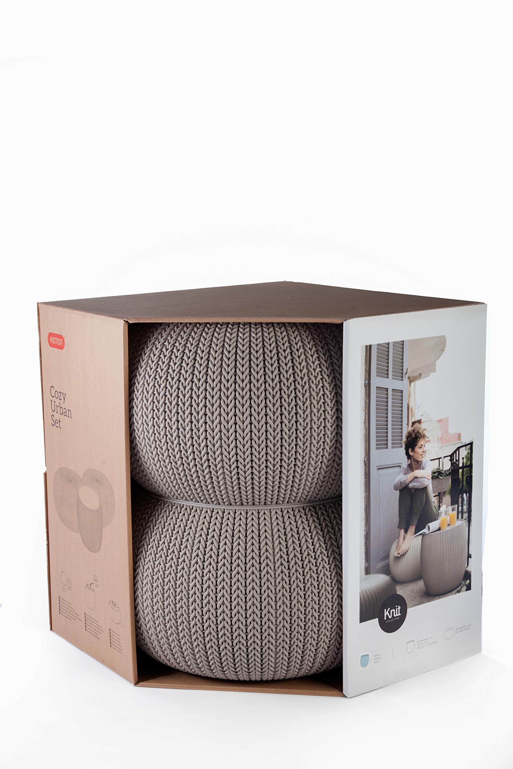 Amazon.co.jp: KETER ガーデンファニチャー ニット コージーアーバン 3