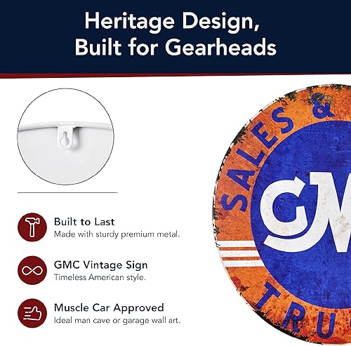 Miniatura 70 de American Art Decor Letrero de metal con forma de cúpula – Decoración retro de habitación para bar, cueva de hombre, garaje, sala de juegos, Corona