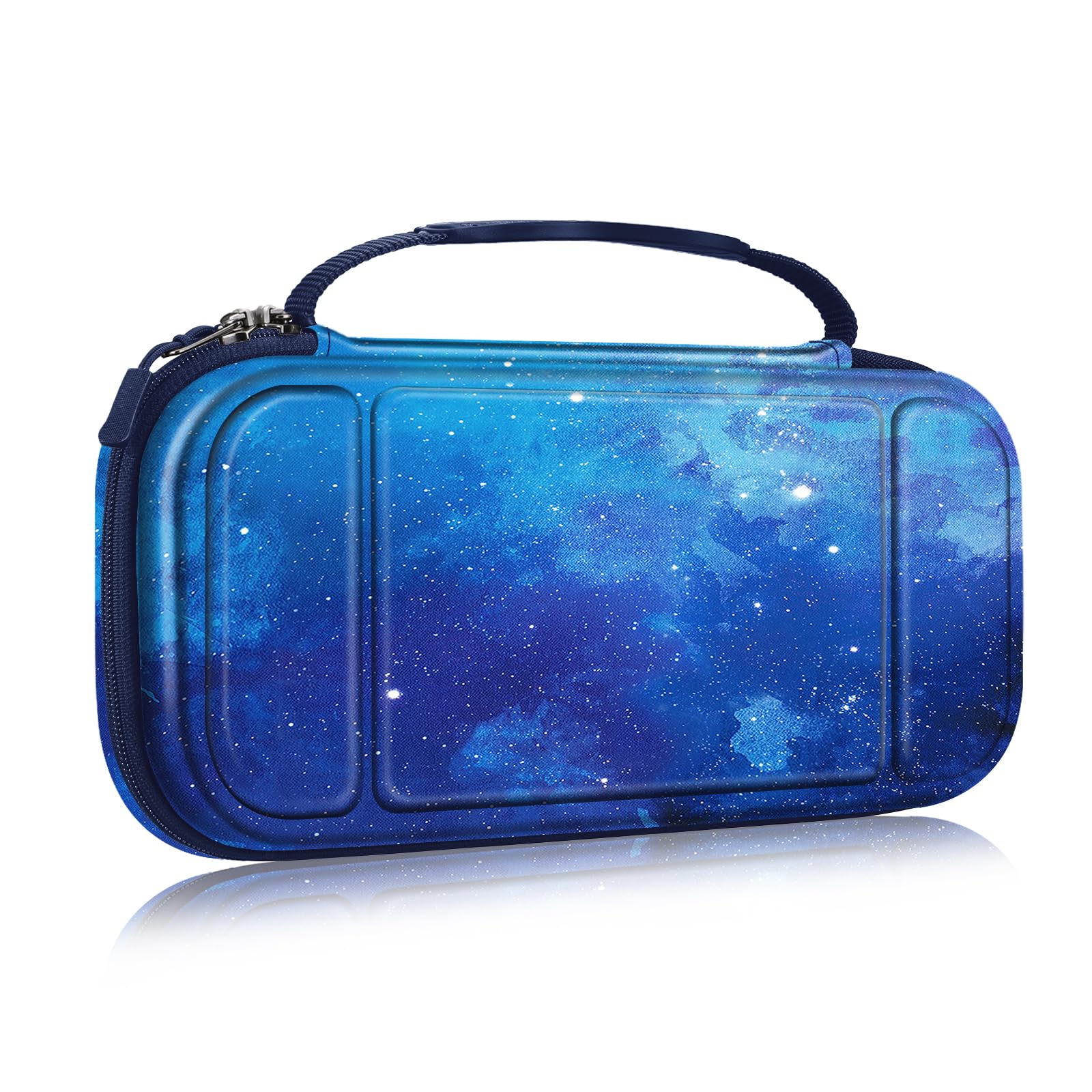 FINTIE Carrying Case for Nintendo Switch 2 (2025) - [Shockproof] Hard Shell Protective Cover Portable Travel Bag with Game Card Slots & Inner Pocket for Accessories, Fantasy Ombre — view 13