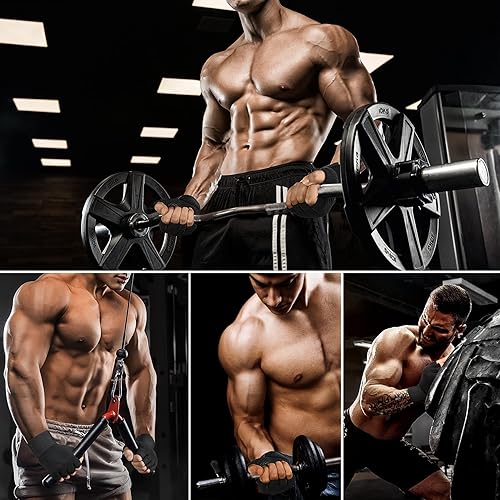 Miniatura 7 de ZEROFIRE Guantes de entrenamiento para mujeres y hombres, guantes de levantamiento de pesas con protección completa de la palma y agarre extra para