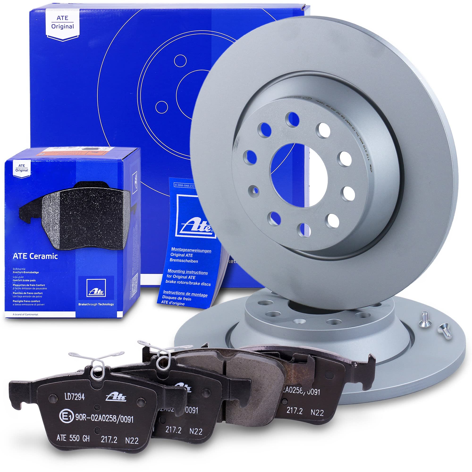Set compuesto por Bremsscheiben+Ceramic Beläge Hinten Voll 10698388