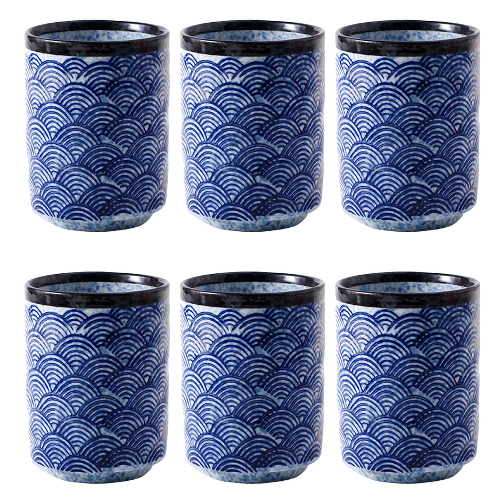 INOOMP Lot de 6 verres à shot en céramique mexicaine, tasses cadeaux en