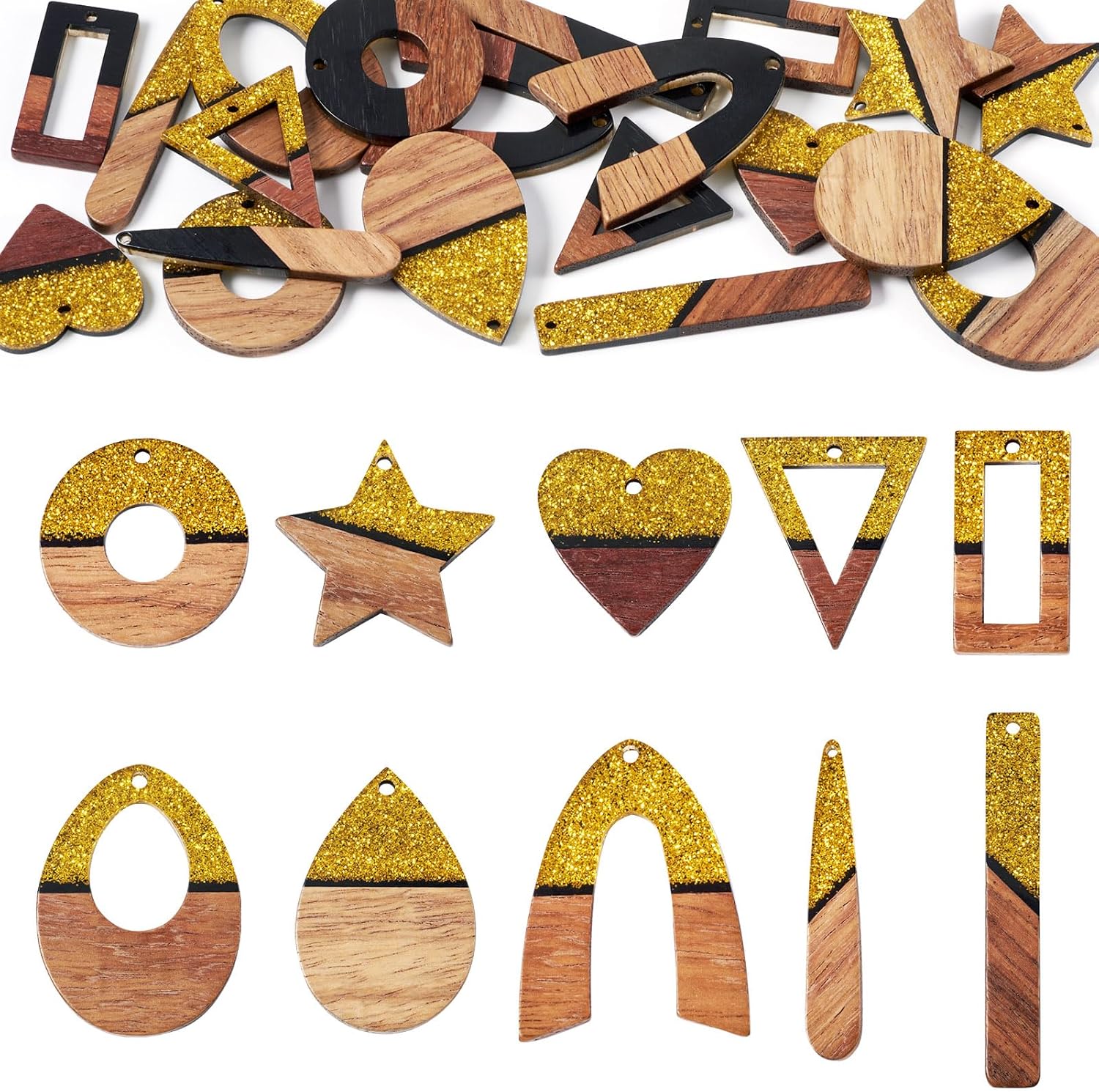 サンプル 新カラー10種類 18×22mm いちごチャーム 見本2 いちご デコパーツ