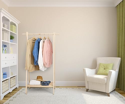 Miniatura 7 de Pennsylvania Woodworks Perchero de arce hecho a mano, almacenamiento de ropa elegante y elegante, organización del hogar, exhibición de boutique,