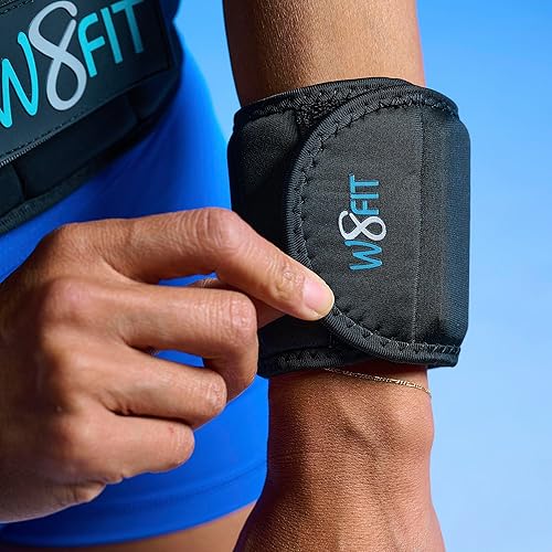 Miniatura 4 de W8FIT Pesas ajustables para brazo de muñeca para caminar, fitness y terapia física