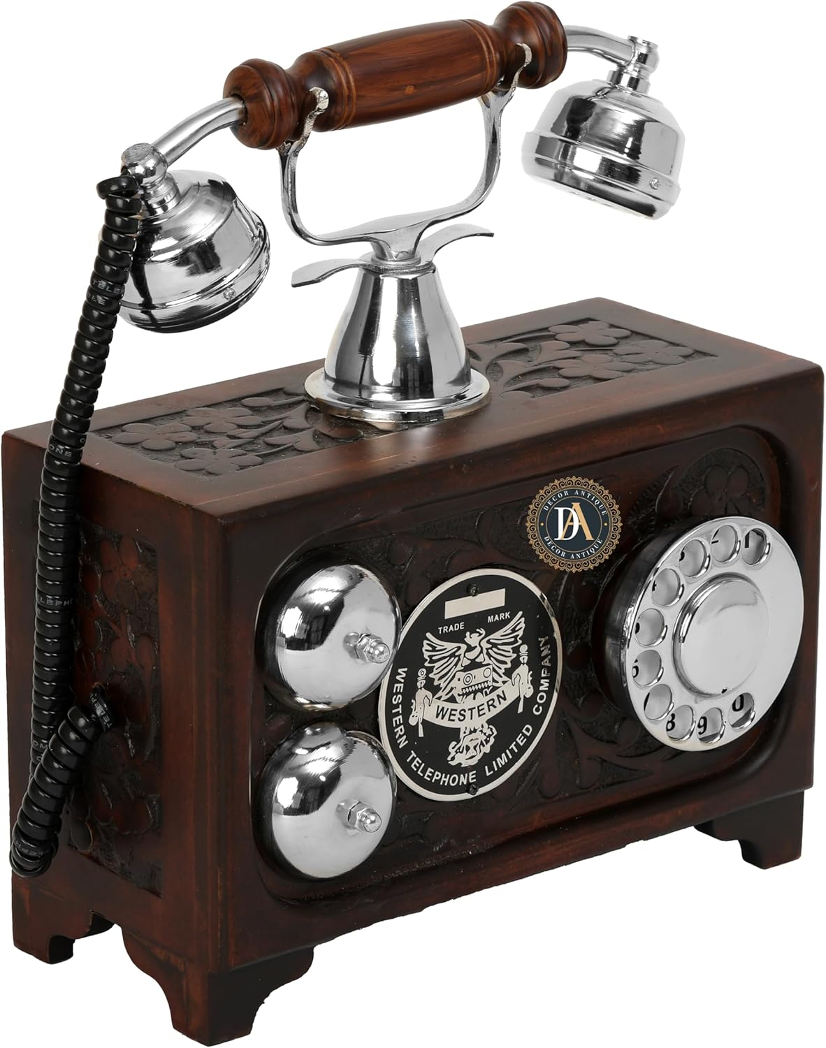 Decorative Royal Vintage Home Decor Phone Antique Classic Rotary Telephone (Non-Working)