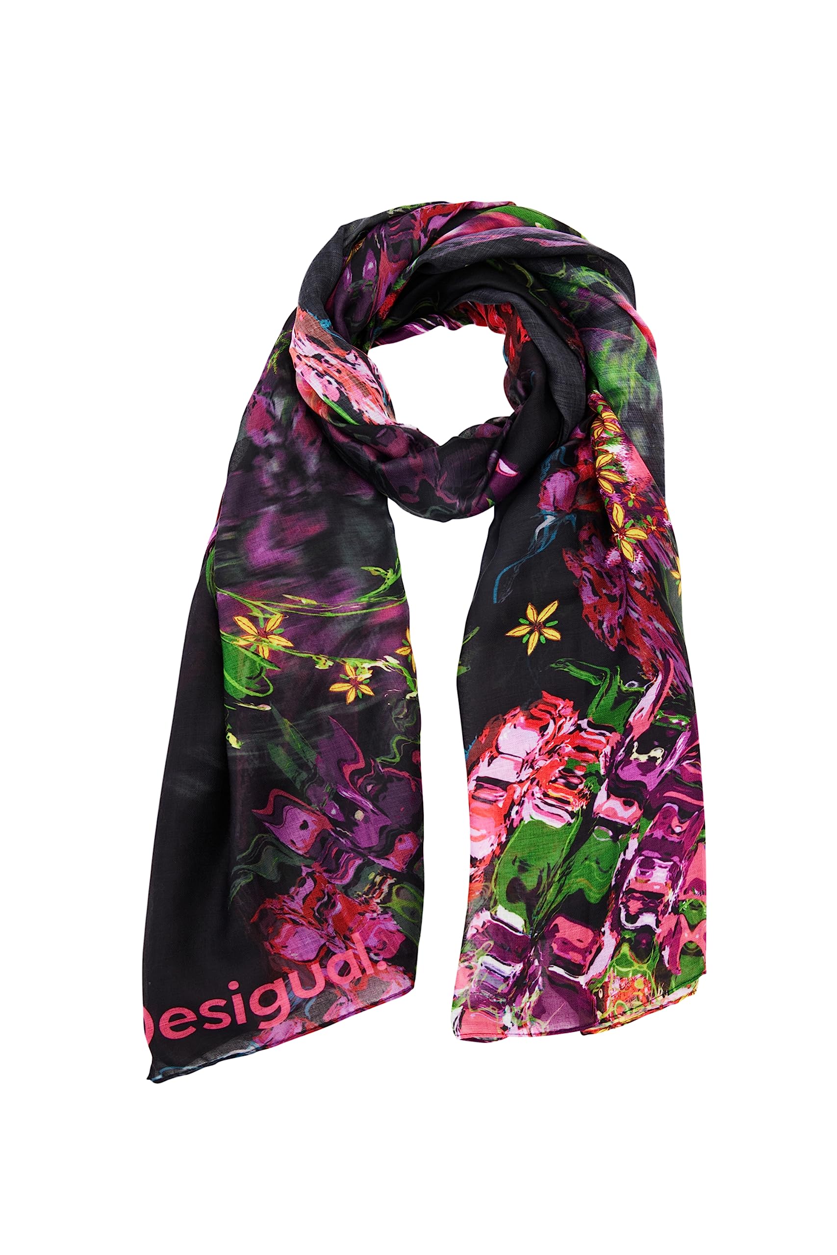 DesigualFloral Rectangular Foulard