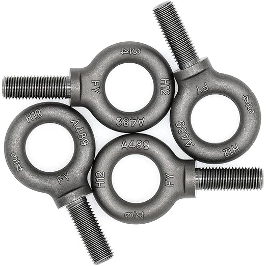 Box of 4 Pcs Lifting Shoulder Eye Bolts 3/4"-10 X 2