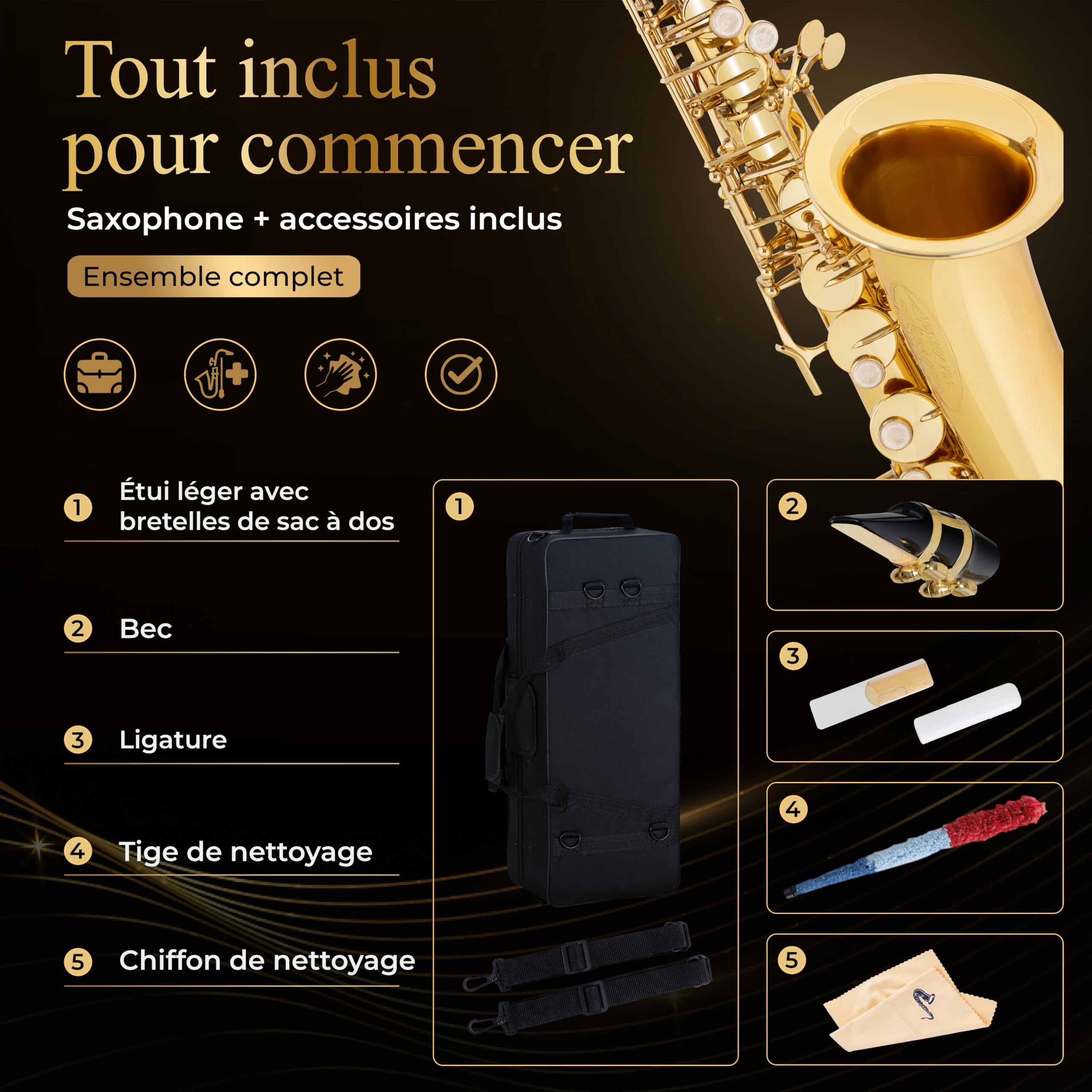 Classic Cantabile Youngstar AS-420 Saxophone Alto Enfant, Général