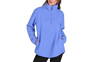 ANRABESS Womens Cozy Teddy Bear Sherpa Quarter Zip Sweatshirt - Unparalleled Comfort and Style