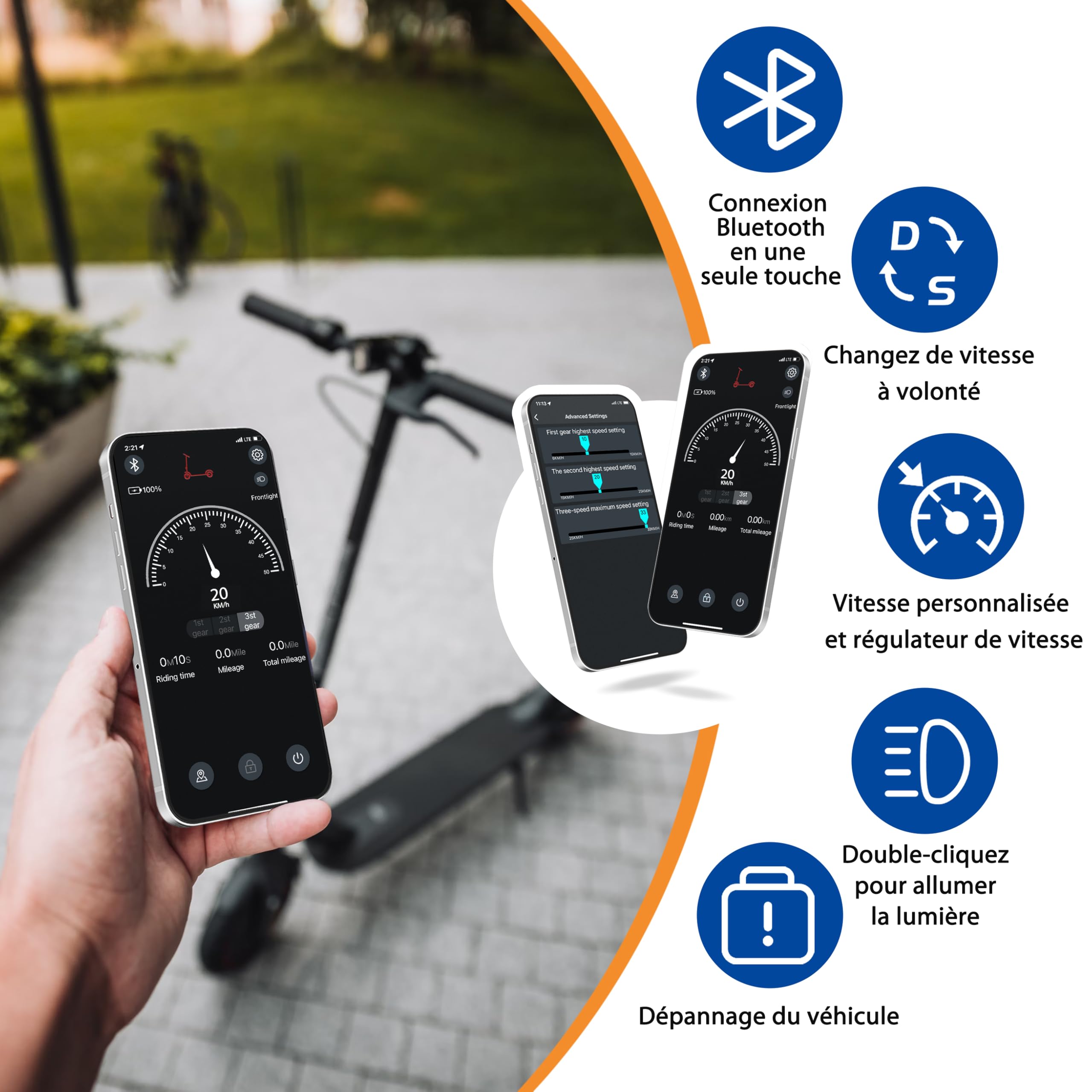 Trottinette Electrique Adulte, Endurance 30 Km, Vitesse Maximale 25 Km/h, Scooter éLectrique Universel pour Hommes et Femmes,Convient Aux Enfants De 14 Ans Et Plus, Noire