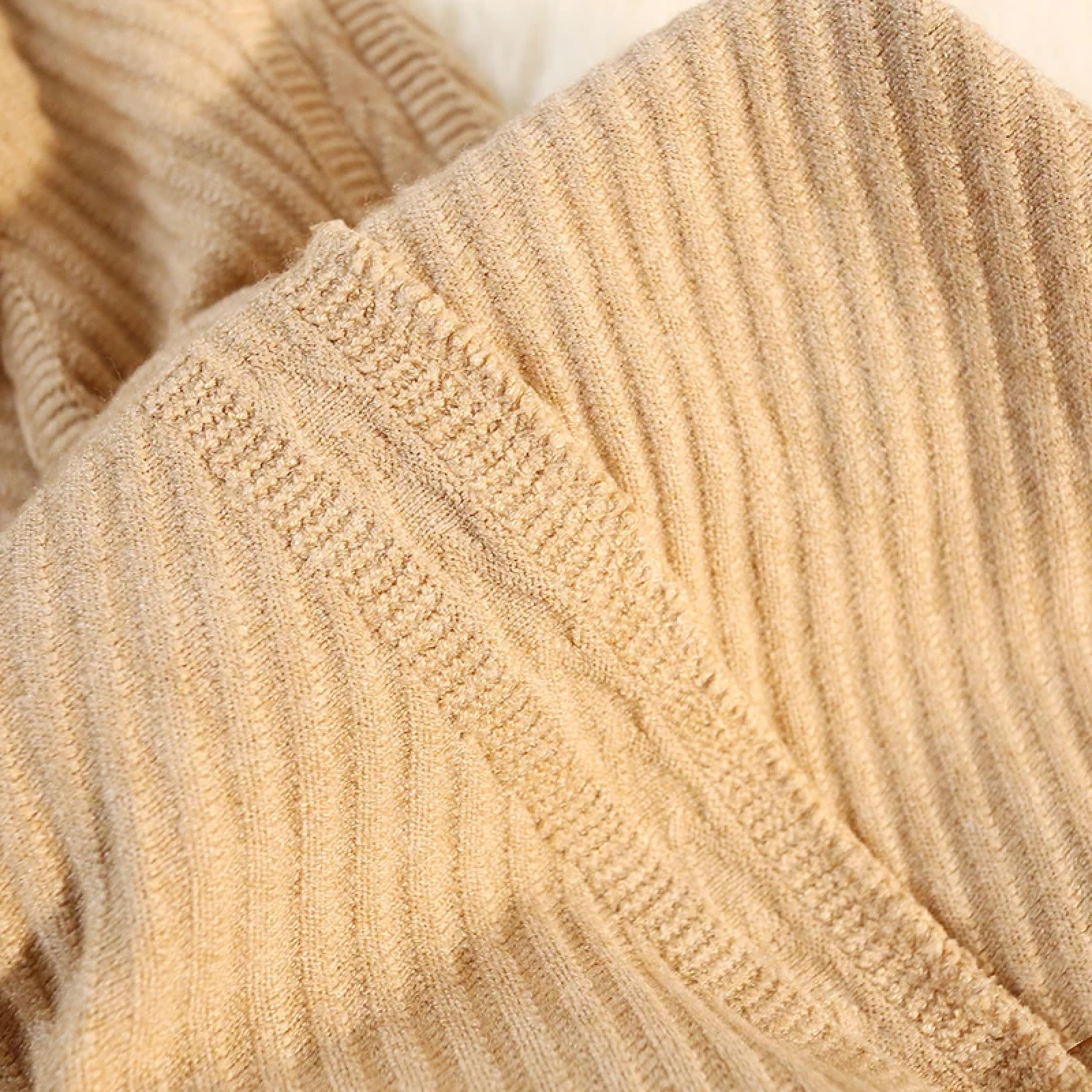 Falda De Punto De Mujer - Falda Larga Plisada De Punto Cálida para Mujer, Falda Larga Holgada De Cintura Alta Elástica A La Moda, Corte En A, para Fiesta Y Graduación, Otoño E Invierno