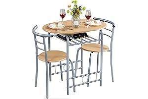 Yaheetech 3-Piece Dining Table Set