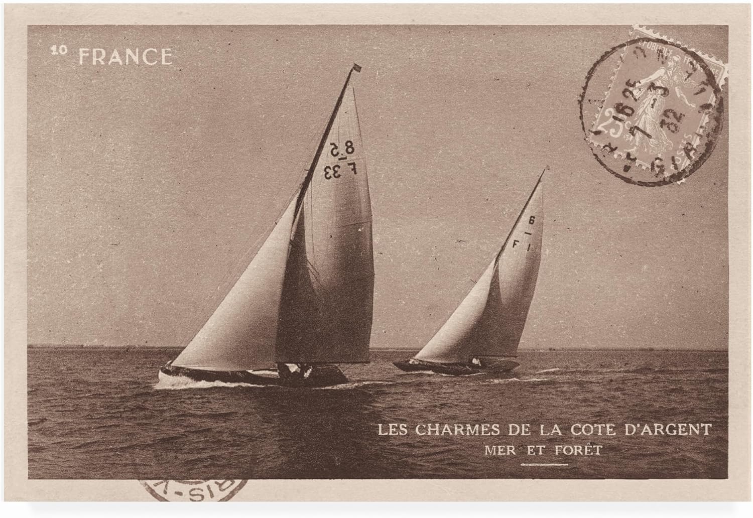 Trademark Fine Art Wild Apple Portfolio 'Vintage Sailing I Sepia' Outdoor Canvas 16x24