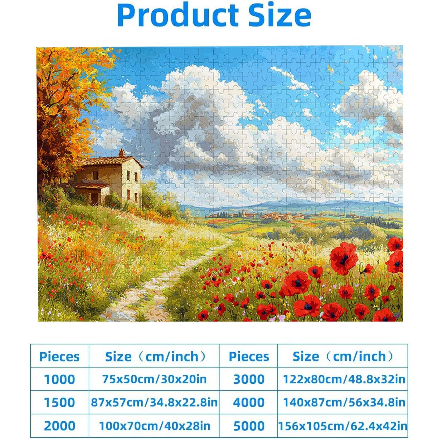 1000 sztuk puzzli, domek z widokiem 1000 sztuk puzzli dla dorosłych, prezent rocznicowy, prezent świąteczny, dekoracja domu, zapobieganie degeneracji mózgu u osób starszych v-880