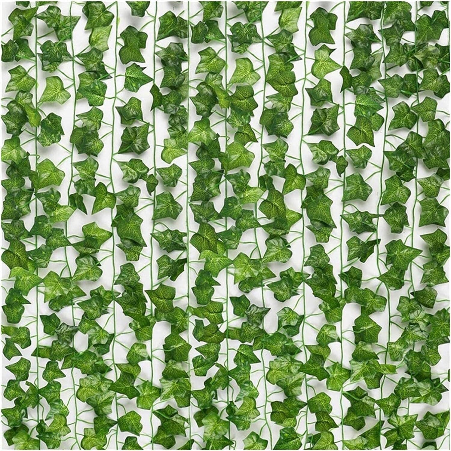 InLiMa 5 pezzi di edera artificiale foglia di vite 6,8 piedi foglie verdi appese ghirlanda fiori di fogliame finto casa cucina giardino ufficio decorazione della parete di nozze