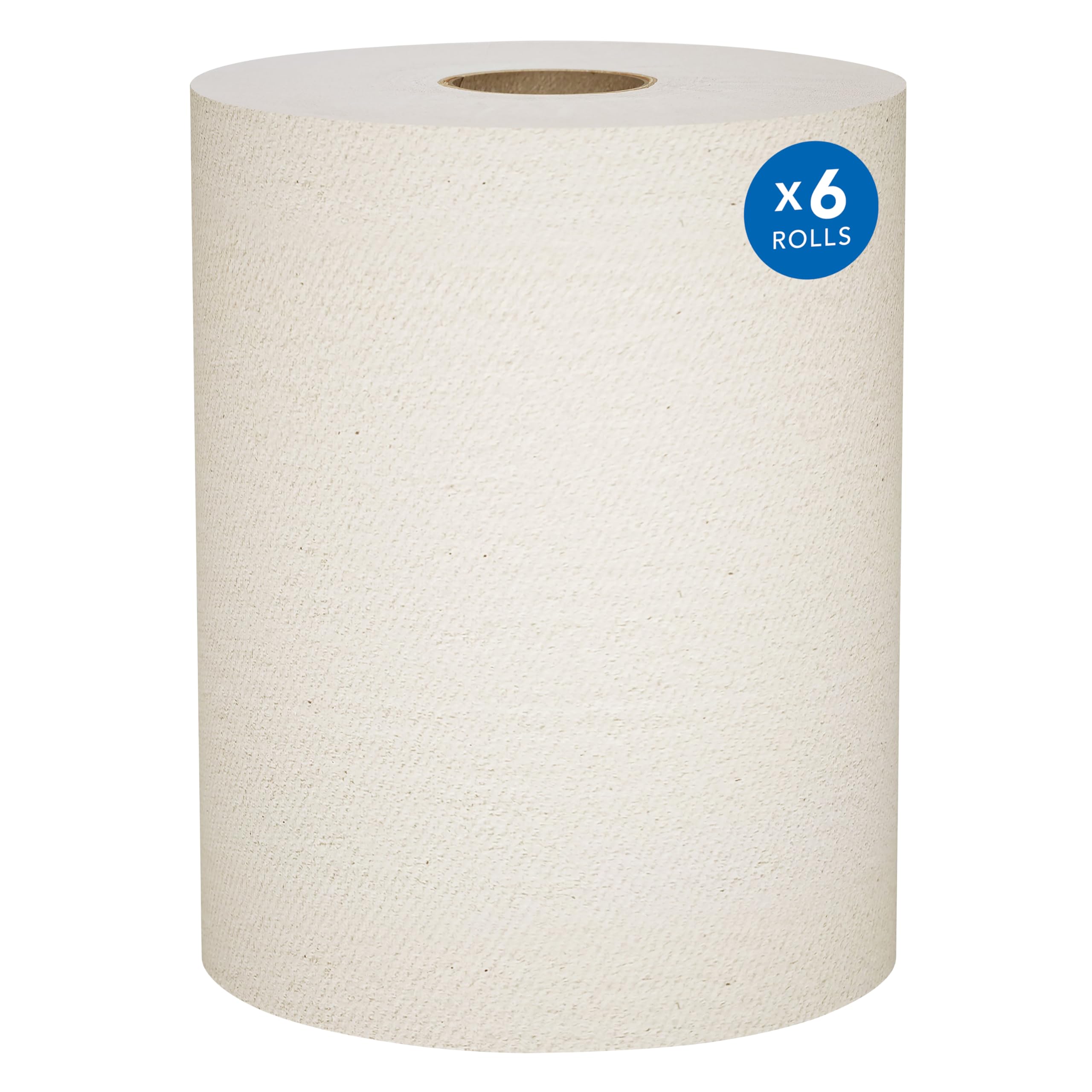 Scott Professional Universal 100% Recycled Fiber Hard Roll Paper Towels, Bulk (56758), Hardwound 1.5' Core, Absorbency Pockets, Compressed, Brown (6 Rolls at 800' Each, 4,800'/Case)
