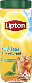 Lipton Iced Tea Mix, Decaffeinated Unsweetened 30 qt (pack of 6) by Lipton