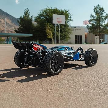 ARRMA RC Car Typhon GROM 4X4 223S BLX BRUSHLESS Small Scale Buggy RTR with DSC, Battery & Charger Included, Blue, ARA2306ST2
