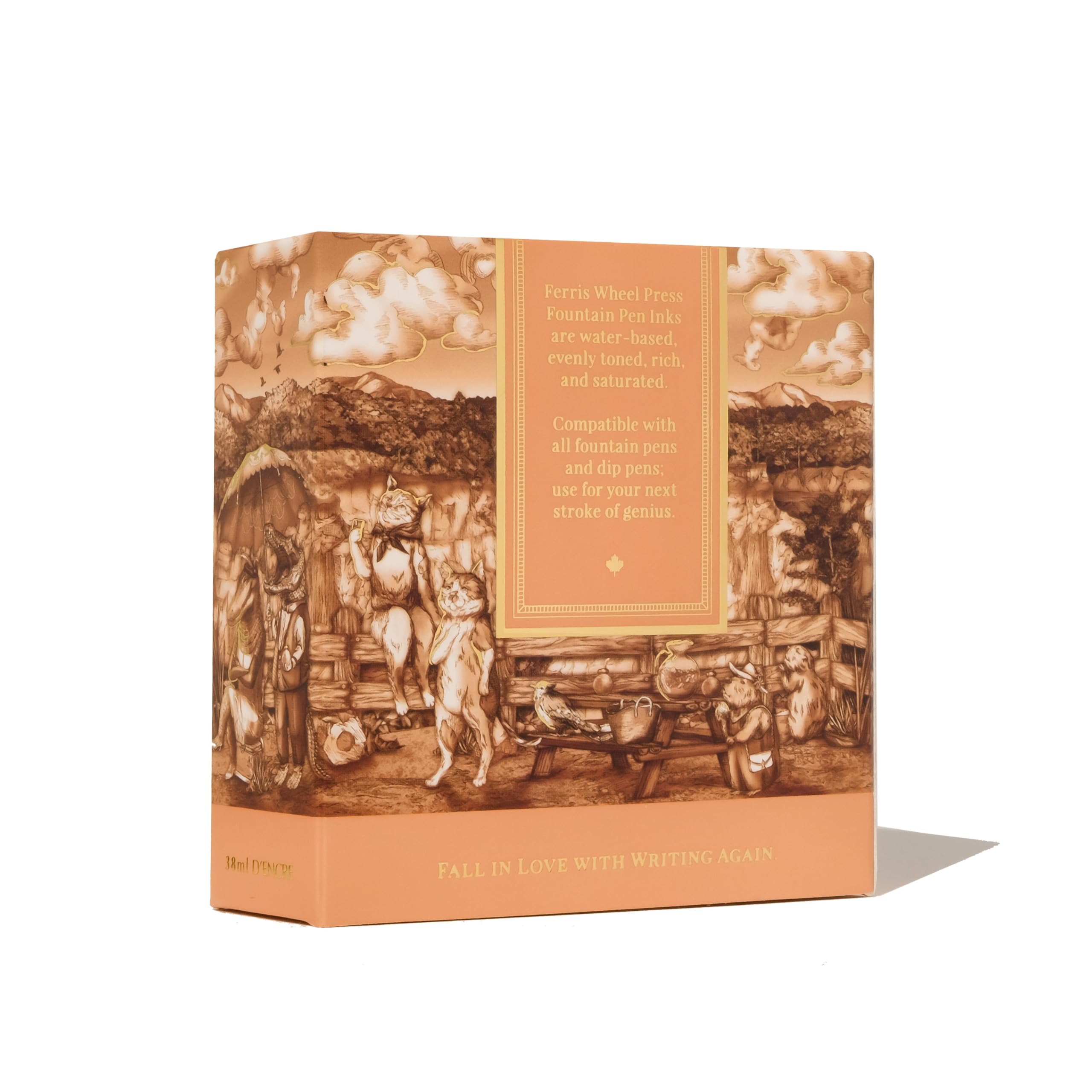 Ferris Wheel Press Fountain Pen Ink, Everyday Ink Collection, Terracotta Orange, 38ml, 38 ml - Image 4