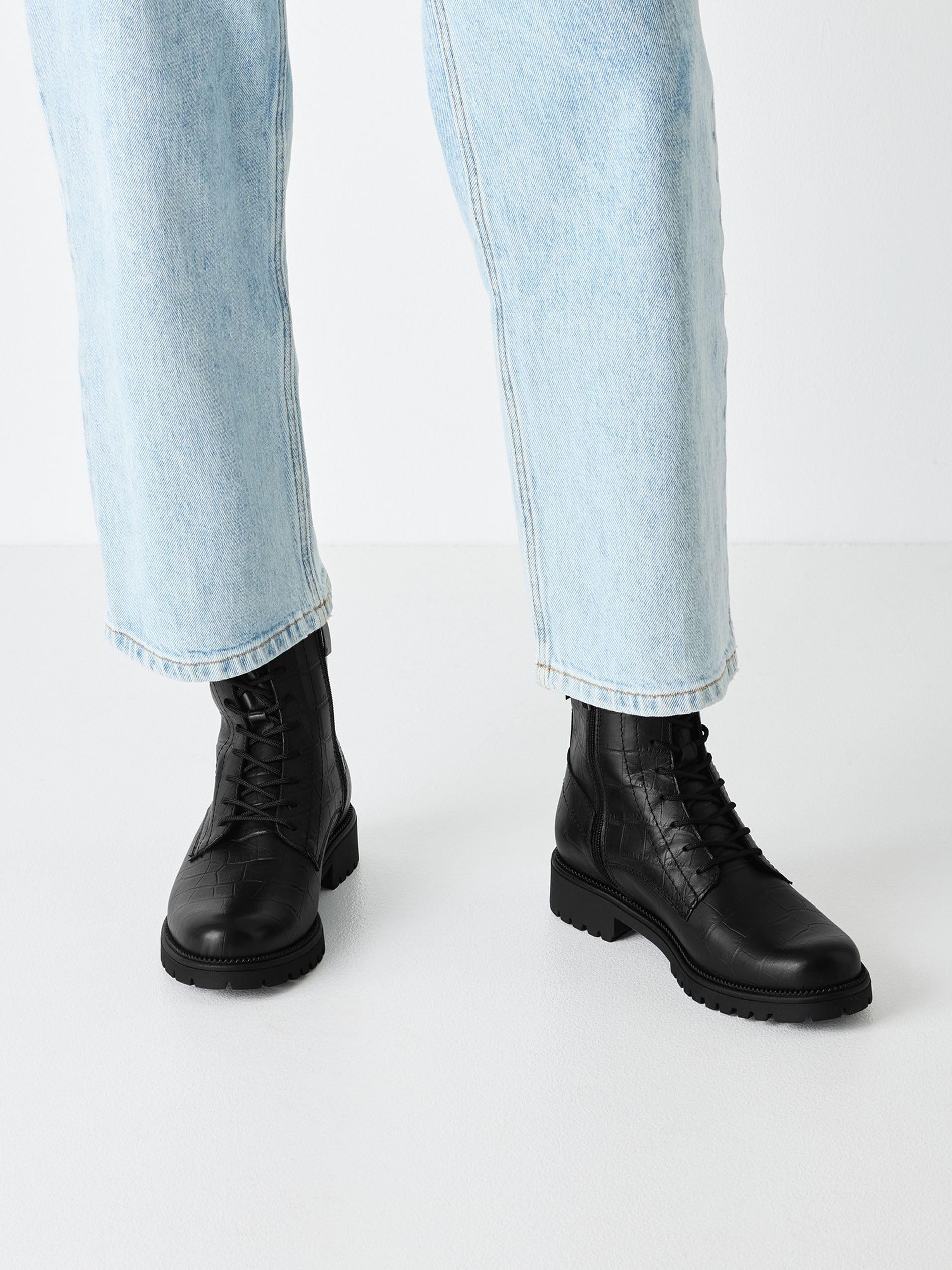 Tamaris Kobiety Tamaris Damen Lace Boot Flat 1-25402-43Buty za kostkę