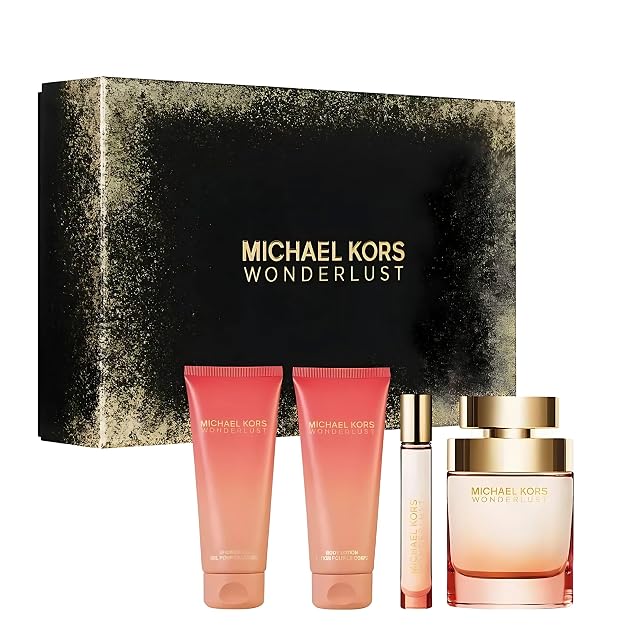 Michael Kors Wonderlust for Women 4 Pieces Gift Set 3 4 Ounce Eau de Parfum Spray 3 4