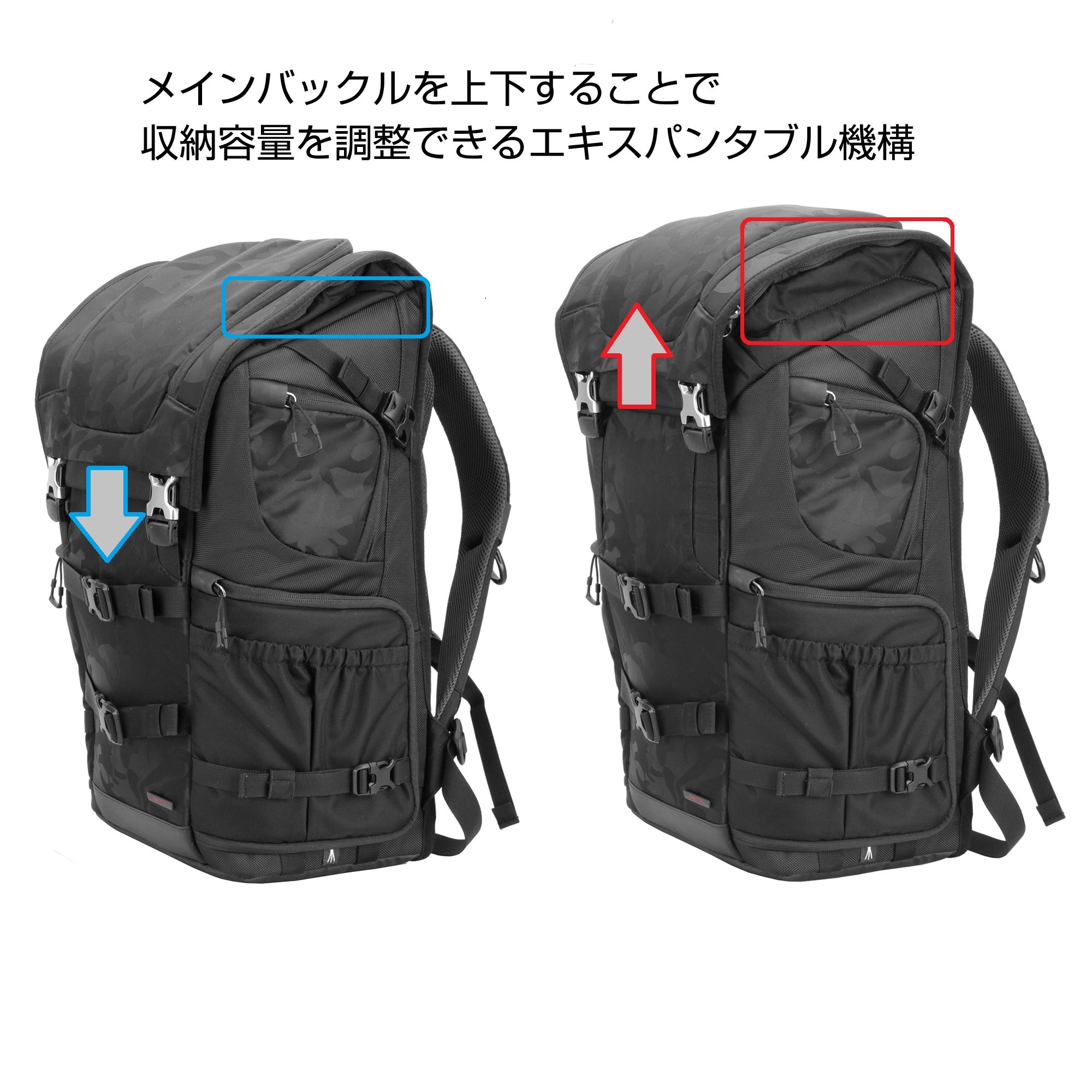 Amazon.co.jp: HAKUBA カメラリュック GW-PRO RED バックパック マルチ 