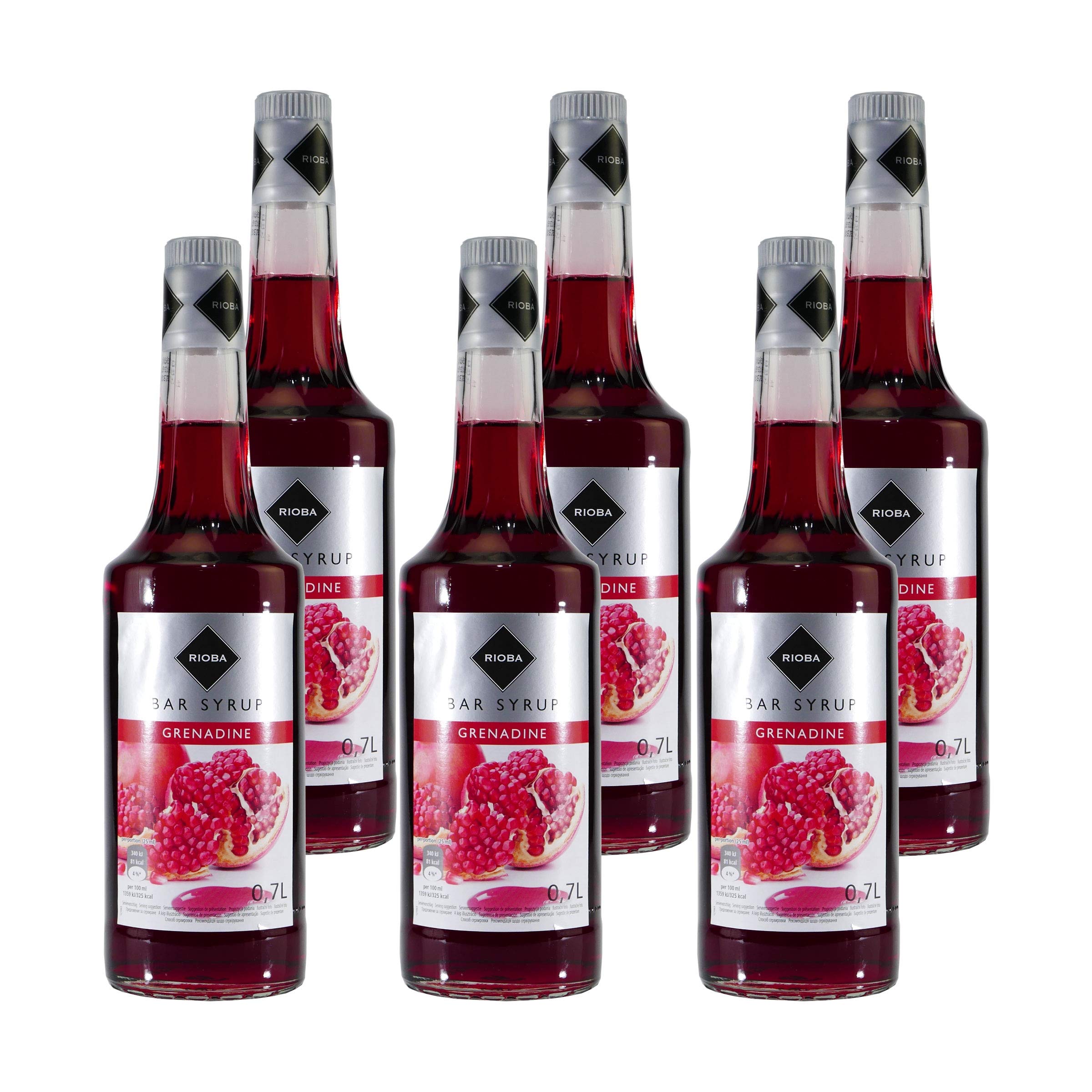 Rioba Grenadine (Granatapfel) Syrup (6 x 0,7L)