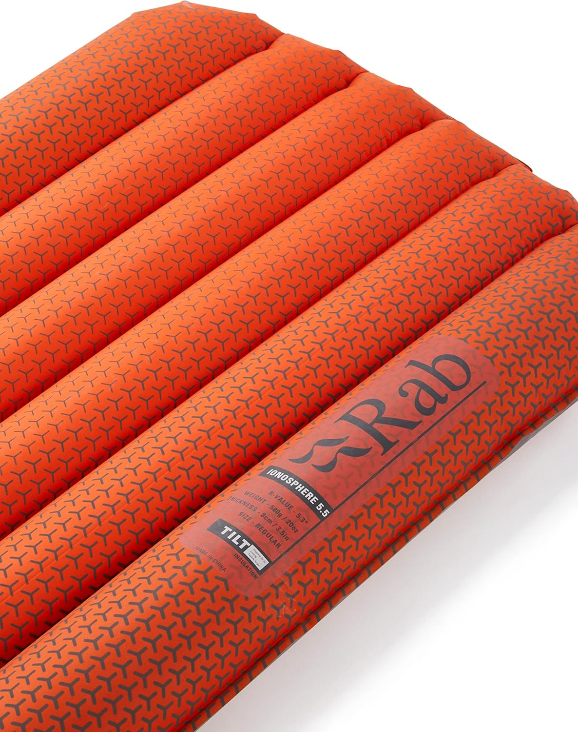 Rab Ionosphere 5.5 Lightweight Insulated Sleeping Pad for Winter Camping & Backpacking - Firecracker - Regular