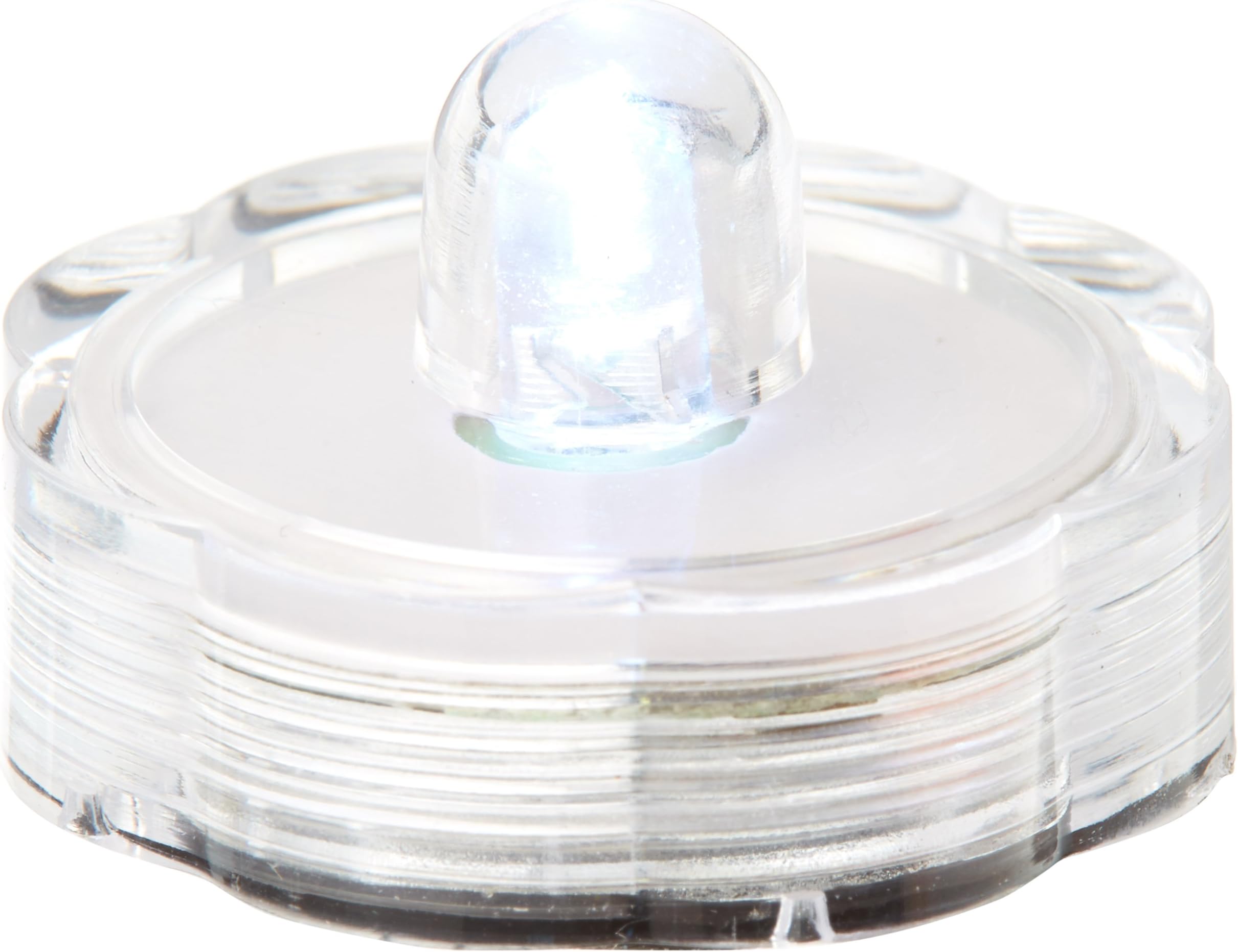 Bluedot Trading Submersible Waterproof Battery-Operated Tea Lights for Weddings, Parties, Floral Arrangements, Pools or Fountain Decoration, White, 12-Pack