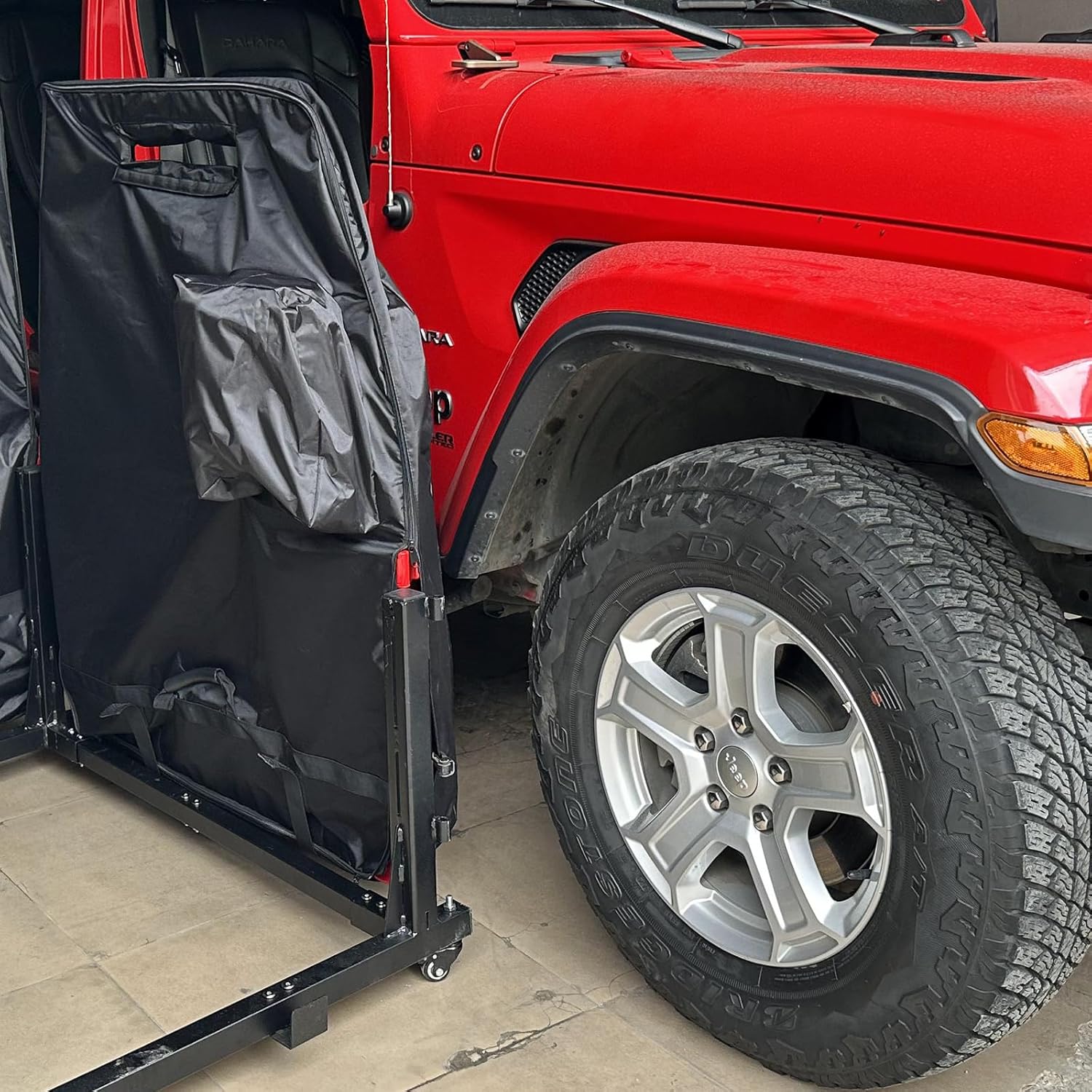 D-Lumina Hard Door Storage Bags - Compatible with 1976-2018 2019 2020 2021 2022 2023 2024 2025 Jeep Wrangler CJ YJ TJ JK JL & Gladiator JT 2-Doors, Doors Panel Bag, 2Pcs/Set